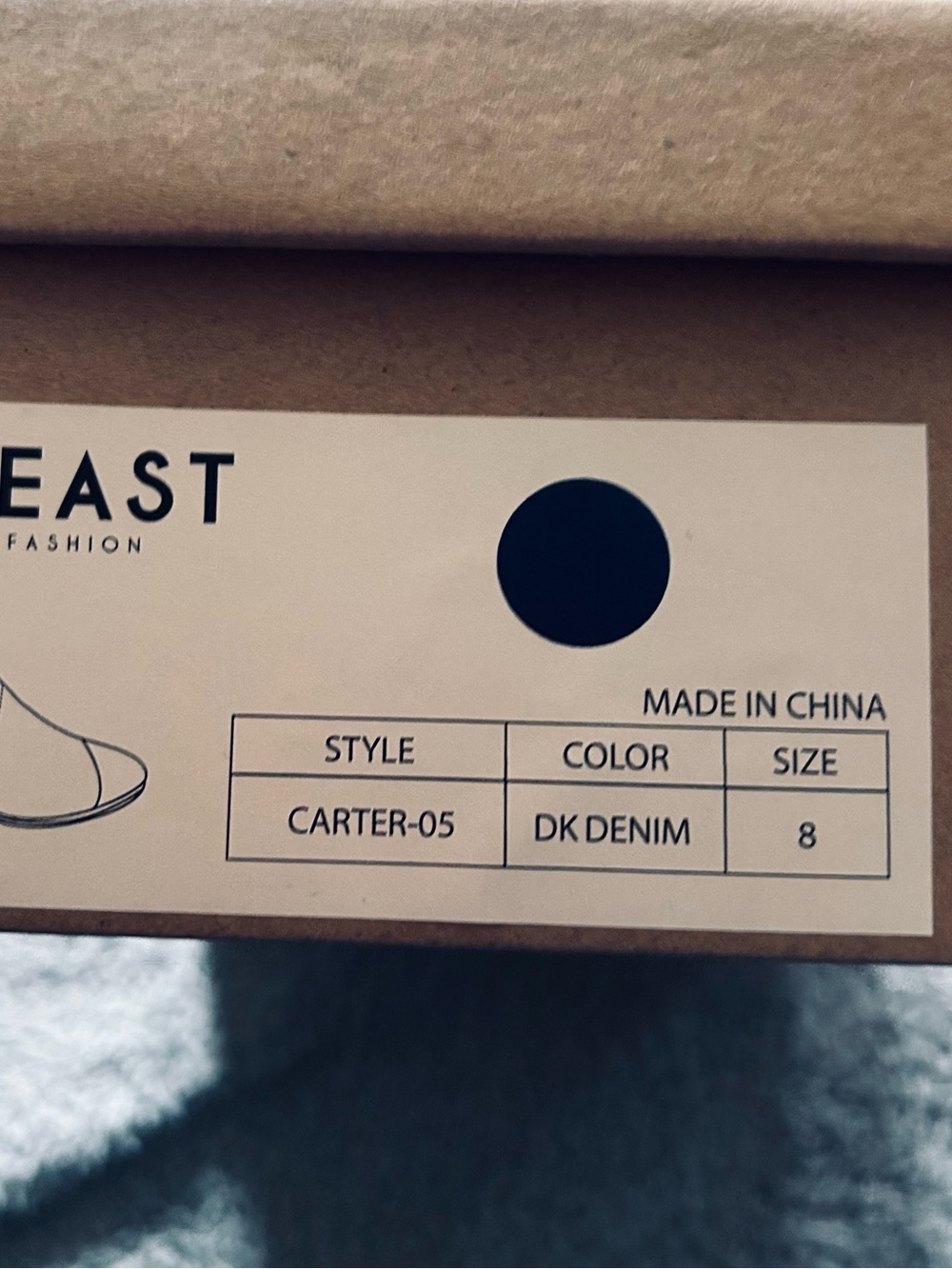 BEAST FASHION Denim Pointed D'Orsay Flats - Picture 5 of 6